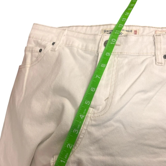 Levi Strauss Signature Legend Wash Cream Capris mid-rise size 12 - Picture 10 of 10
